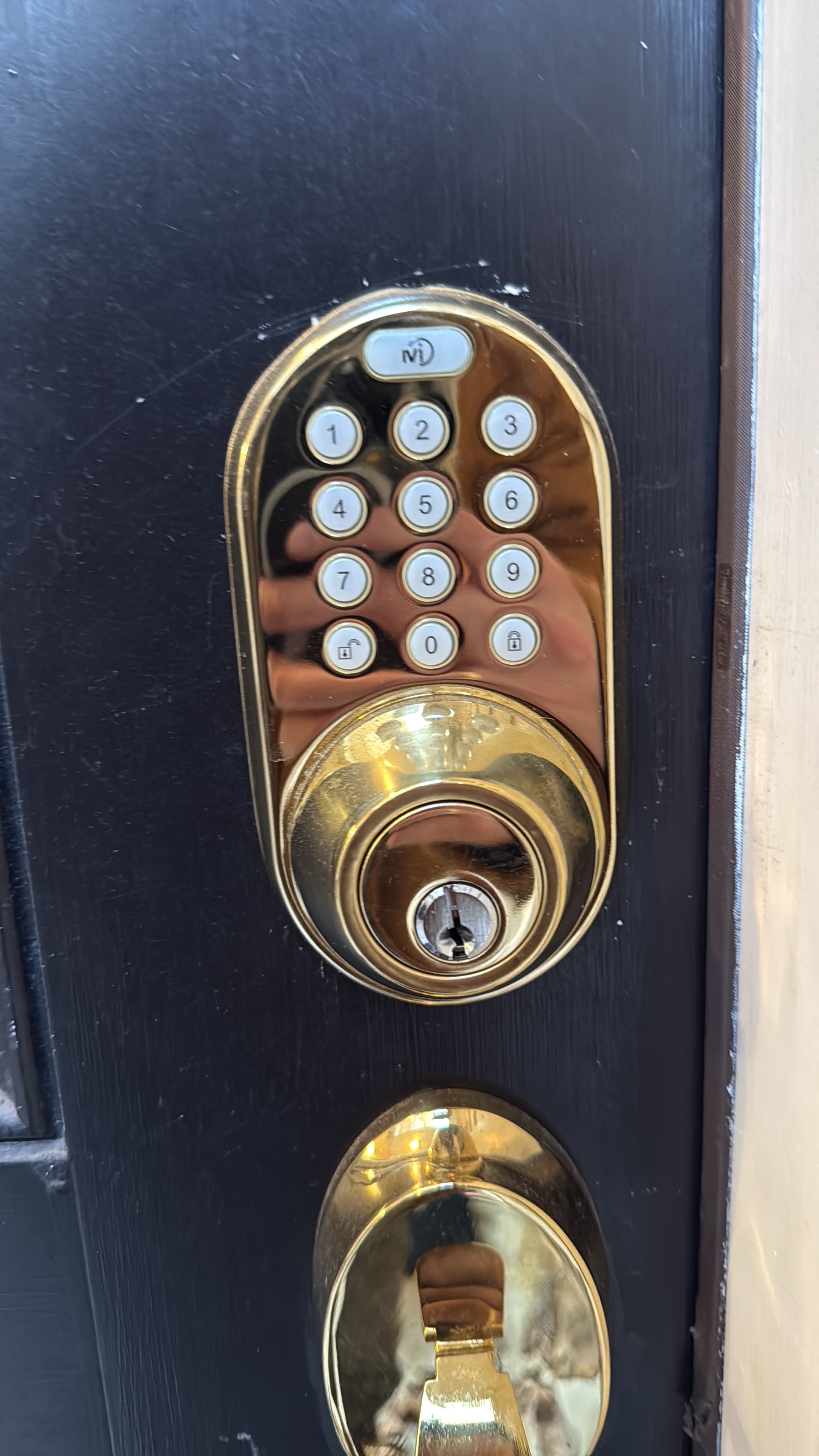 Smart keypad lock installation